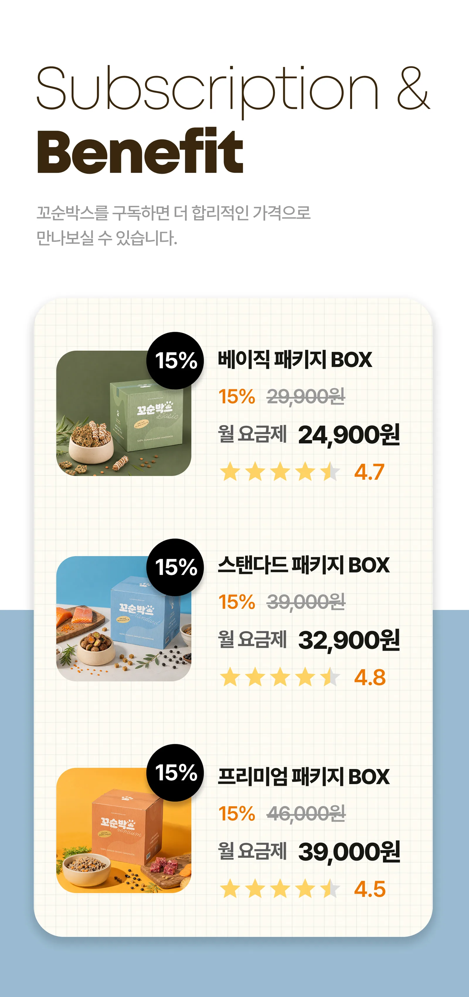 스탠다드 패키지 BOX 구독정보 상세 이미지 3