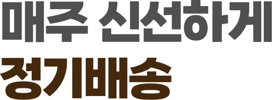 매주 신선하게 정기배송